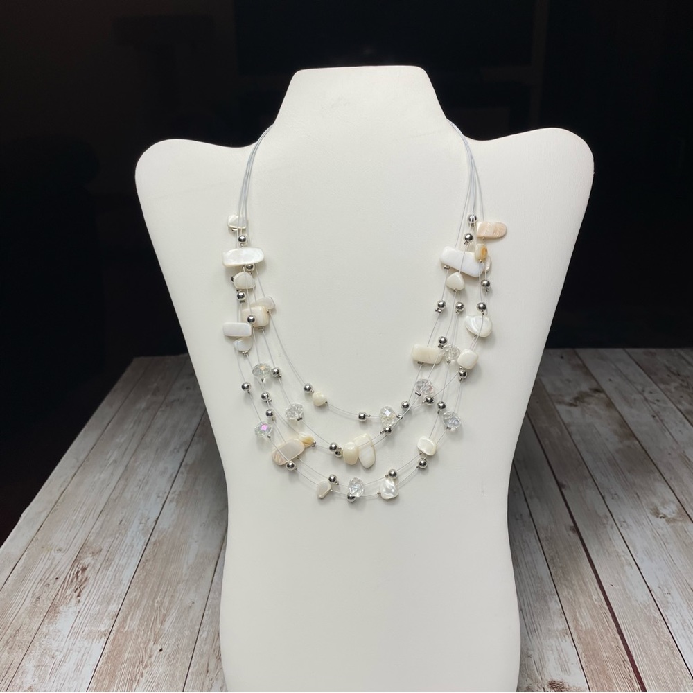 FASHION JEWELRY MULTI STRAND NECKLACE